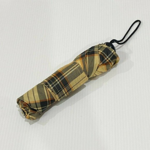 TOTES Small Personal Size Umbrella Compact Plaid - Picture 6 of 7